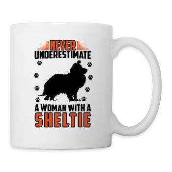 Shetland Sheepdog British Wife with Sheltie - Mug - white - Right