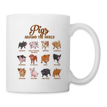 Lots of kawaii pigs - Mug - white - Right