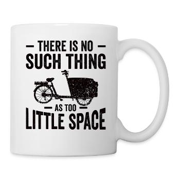 Zu Wenig Platz Cargo-fahrrad Cargobike - Tasse - Weiß - Rechts