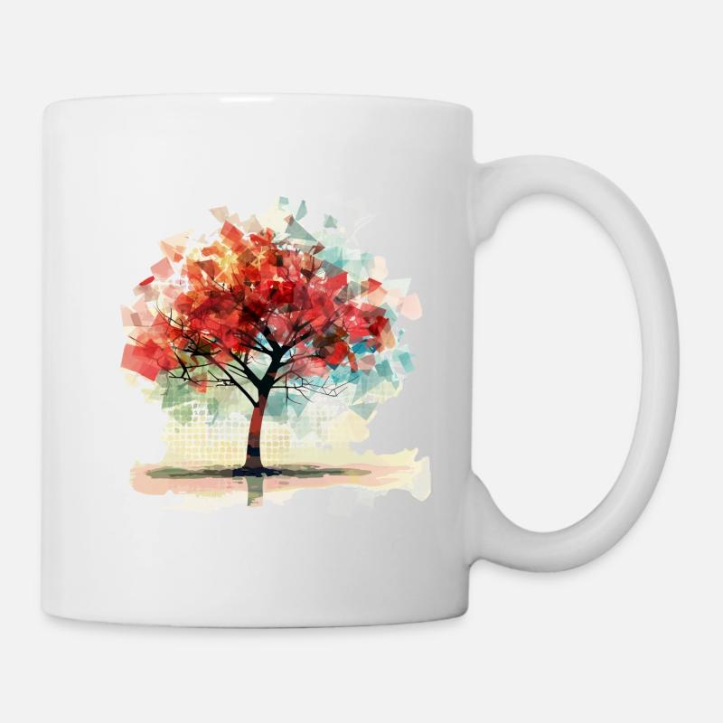 Pixeltree 1 - Mug blanc - blanc