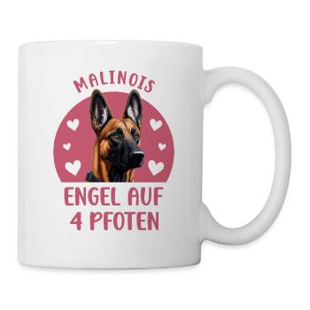 Malinois - Engel auf 4 Pfoten - Tasse - Weiß - Rechts