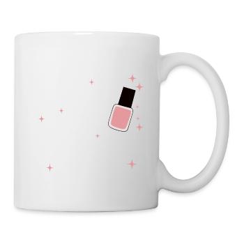 Life isn't perfect but your nails can be Nail Tech - Mug - white - Right