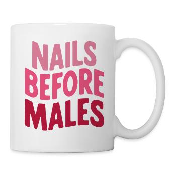 Nail before Males Nail Tech Nail Tech esthéticienne J - Mug blanc - blanc - Droite