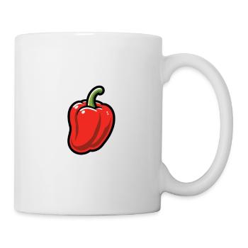 Fueled By Habanero Spicy Food Pepper Fan Boys Girl - Mug - white - Right
