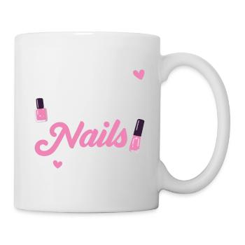 I Can't i have Nails to do Nail Tech beautician - Mug - white - Right