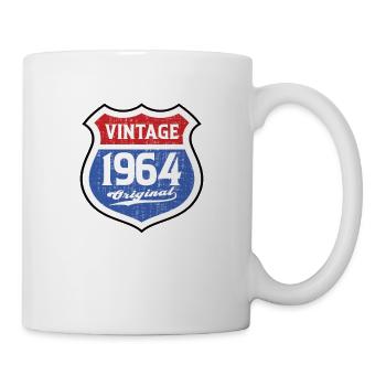 1964 Geburtstag Route Vintage Original - Tasse - Weiß - Rechts