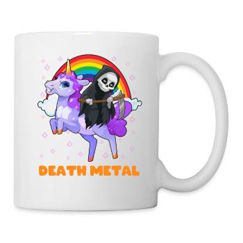 Goth Rock Satan Einhorn Festivals Death Metal - Tasse - Weiß - Rechts