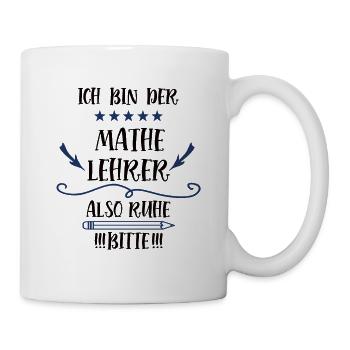 Mathelehrer Lustige Lehrer Sprüche Mathematiker - Tasse - Weiß - Rechts