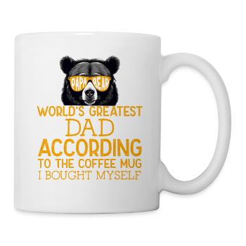 Humorvoller Vatertag Spruch Lustiger Papa Style - Tasse - Weiß - Rechts