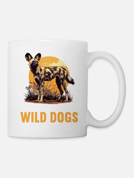 Wildhunde Wildhund - Tasse - Weiß