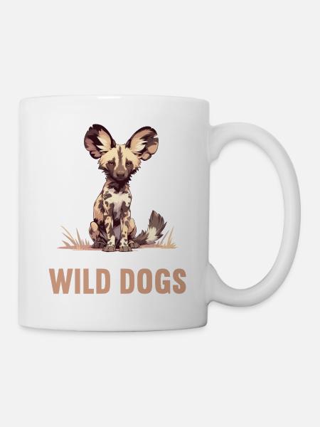Wildhunde Wildhund - Tasse - Weiß