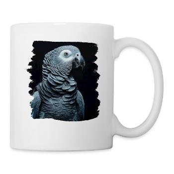 African grey parrots - Mug - white - Right