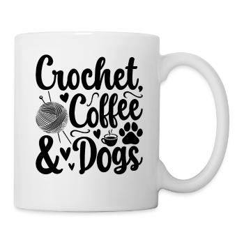 Crochet coffee & dogs - Crocheter Dog Lover - Mug - white - Right