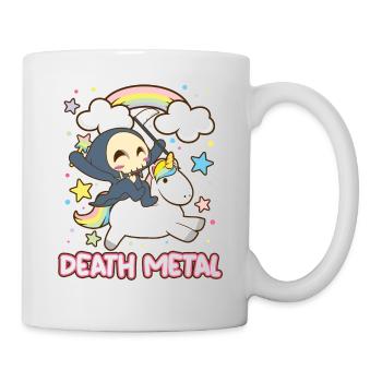 Goth Rock Satan Einhorn Festivals Death Metal - Tasse - Weiß - Rechts