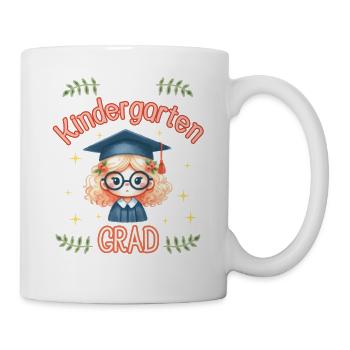 Lil Miss Kindergarten Jour de remise des diplômes Girl - Mug blanc - blanc - Droite