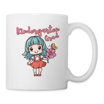 Lil Miss Kindergarten Jour de remise des diplômes Girl - Mug blanc - blanc - Droite