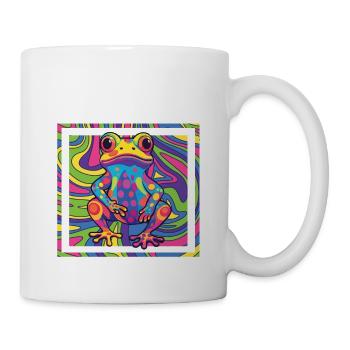 Acide psychédélique Folk Trance Rock EDM Goa Rave - Mug blanc - blanc - Droite