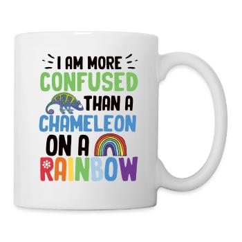 Ich Bin Verwirrter Als Ein Chamäleon - Tasse - Weiß - Rechts