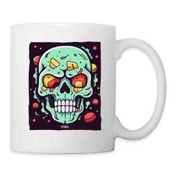 Another fantastic colorful skull - Mug - white - Right