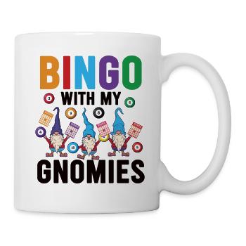 Bingo avec mes gnomies Bingo amusant - Mug blanc - blanc - Droite