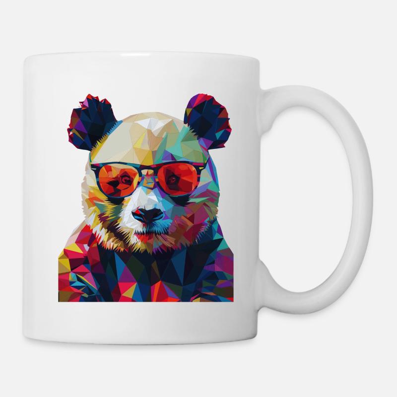 Geometric Panda 1 - Tasse - Weiß