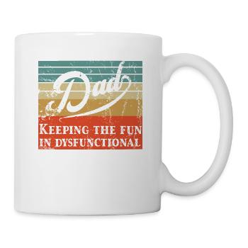 Humorous Father's Day Saying Funny Father Style - Mug - white - Right