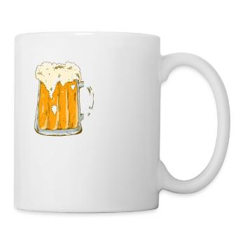 Daddy Braucht Bier Lustiger Vater Vatertag Style - Tasse - Weiß - Rechts