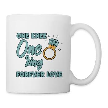 One Knee One Ring Forever Love 2 - Tasse - Weiß - Rechts