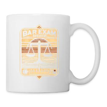Survivant de l’examen du barreau 10 - Mug blanc - blanc - Droite