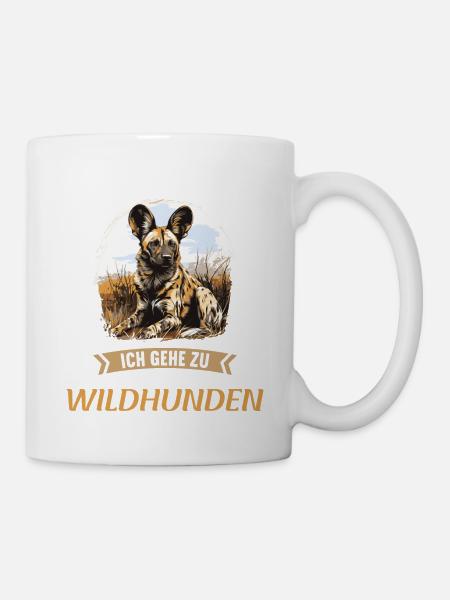 Wildhunde Wildhund - Tasse - Weiß