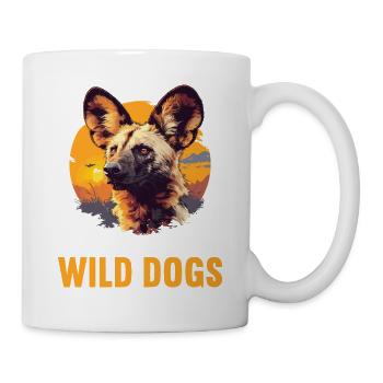 Chiens sauvages Chien sauvage - Mug blanc - blanc - Droite