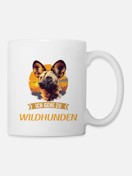 Wildhunde Wildhund - Tasse - Weiß