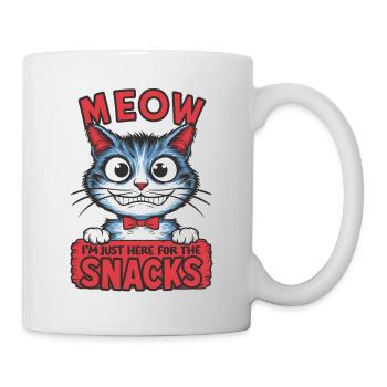 Miau Lustige Katze Sprüche Katzen Spruch - Tasse - Weiß - Rechts