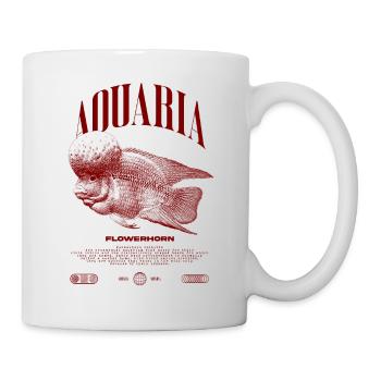 Flowerhorn Cichlid Fish Keeper Streetwear - Tasse - Weiß - Rechts