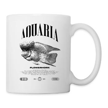 Flowerhorn Cichlid Fish Keeper Streetwear - Tasse - Weiß - Rechts