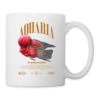 Flowerhorn Cichlid Fish Keeper Streetwear - Tasse - Weiß - Rechts