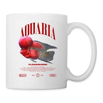 Flowerhorn Cichlid Fish Keeper Streetwear - Tasse - Weiß - Rechts