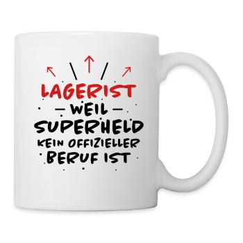Lagerist Spruch Logistik Lustige Lagerist Geschenk - Tasse - Weiß - Rechts