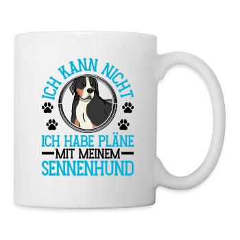 Sennenhund Pläne mit Schweizer Sennenhund - Tasse - Weiß - Rechts