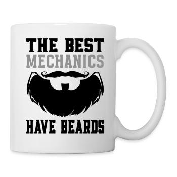 The best Mechanics have beards - Schrauber - Tasse - Weiß - Rechts