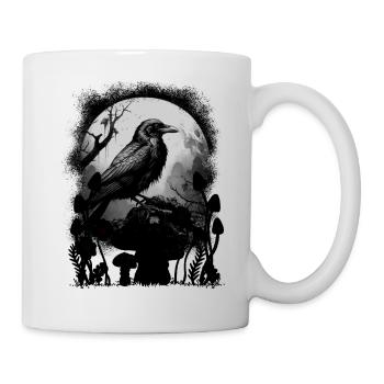 Raven Raven Crow Halloween Crows - Mug - white - Right