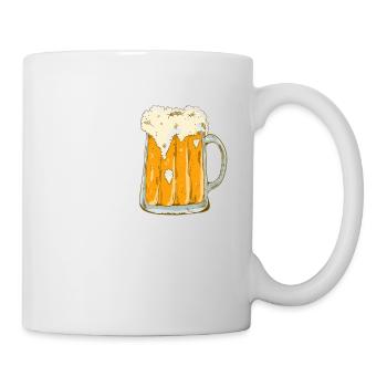 Papa a besoin de bière Drôle de père Style de fête des pères - Mug blanc - blanc - Droite