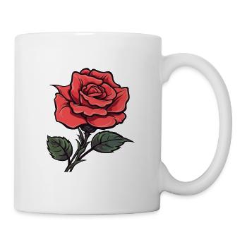 L’amour des roses - Mug blanc - blanc - Droite