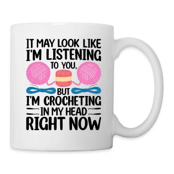 On dirait peut-être que je t’écoute mais je suis croch - Mug blanc - blanc - Droite