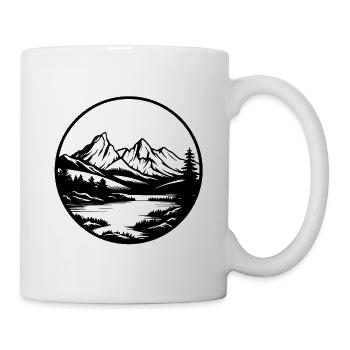 Mountains Landscape Nature River - Mug - white - Right