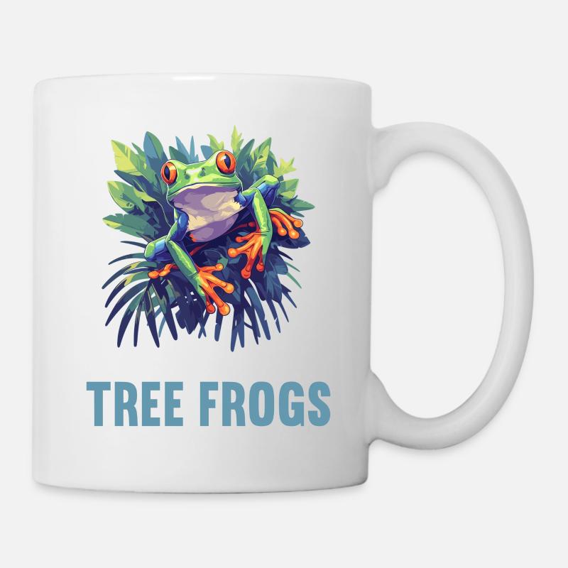 Tree Frog Baumfrösche Baumfrosch - Tasse - Weiß
