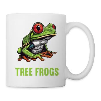 Tree Frog Baumfrösche Baumfrosch - Tasse - Weiß - Rechts