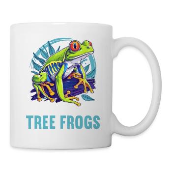 Tree Frog Baumfrösche Baumfrosch - Tasse - Weiß - Rechts