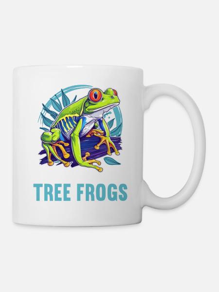 Tree Frog Baumfrösche Baumfrosch - Tasse - Weiß