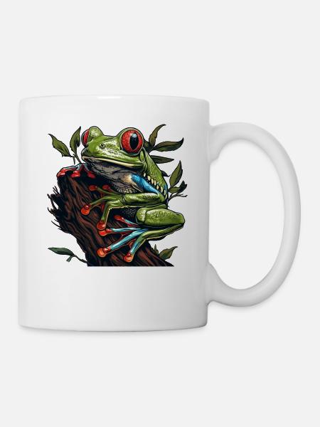 Tree Frog Baumfrösche Baumfrosch - Tasse - Weiß